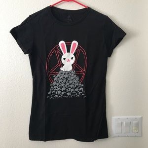 Teefury XL Killer Bunny w/ Skulls! Evil Rabbit